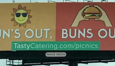Sun's out, Buns Out - TC billboard