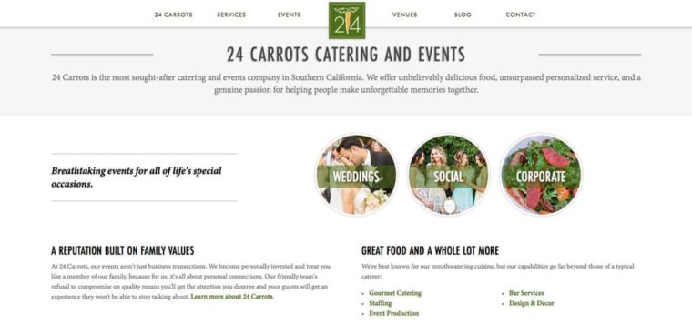 24 Carrots Website