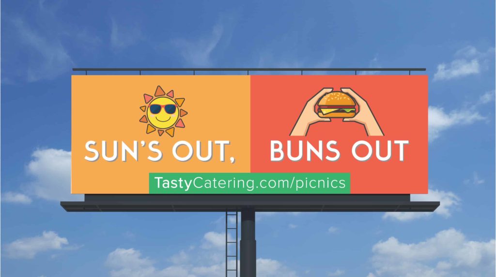 Tasty Catering Picnic Billboard