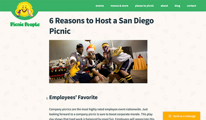 6 Reasons to Host a San Diego Picnic Blog