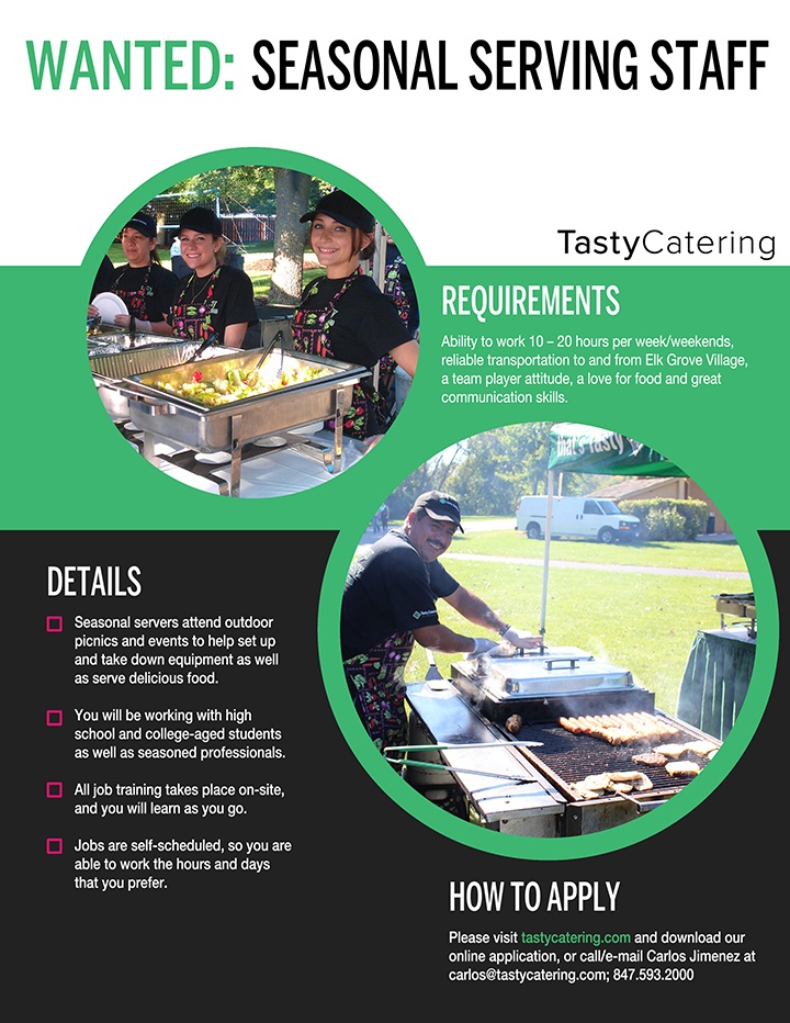 Tasty Catering Picnic Server Ad