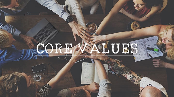 Core values bring your team together and give you a guidepost for decision making.