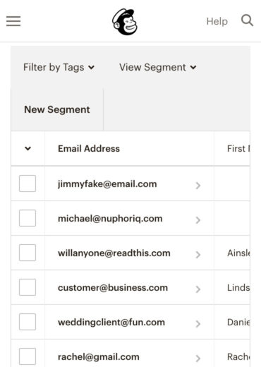 Email list optimization in Mailchimp