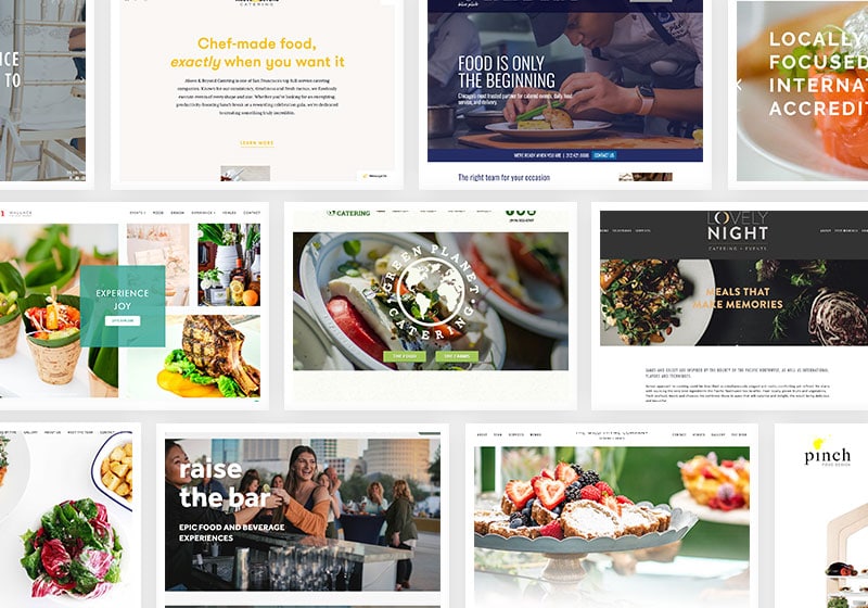 Vast en zeker vat Toelating 37 Awesome Catering Websites - Nuphoriq