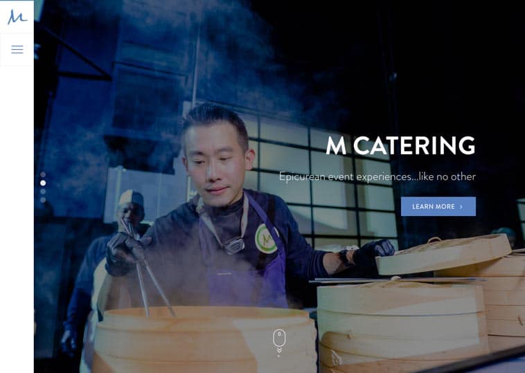 M Culinary Concepts website screenshot