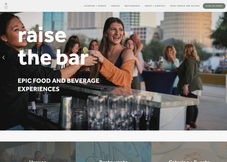 Salt Block Hospitality website screenshot