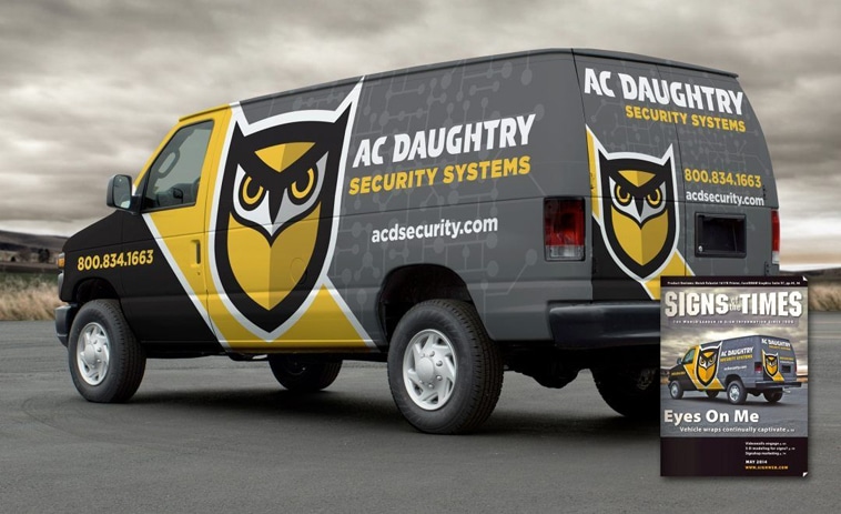 AC Daughtry Secruity Systems Van Wrap