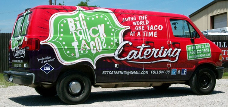 Big Truck Tacos Catering Truck Wrap