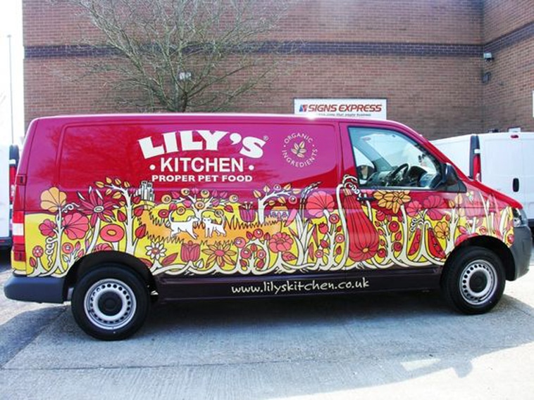 Lily's Kitchen Pet Food Van Wrap