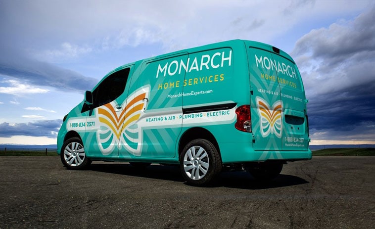 Monarch Home Services Van Wrap