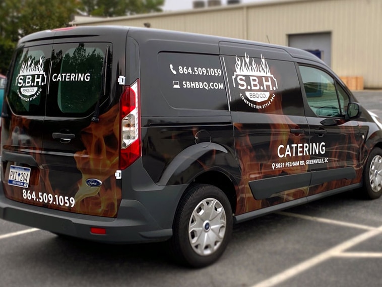 S.B.H BBQ Co Truck Wrap