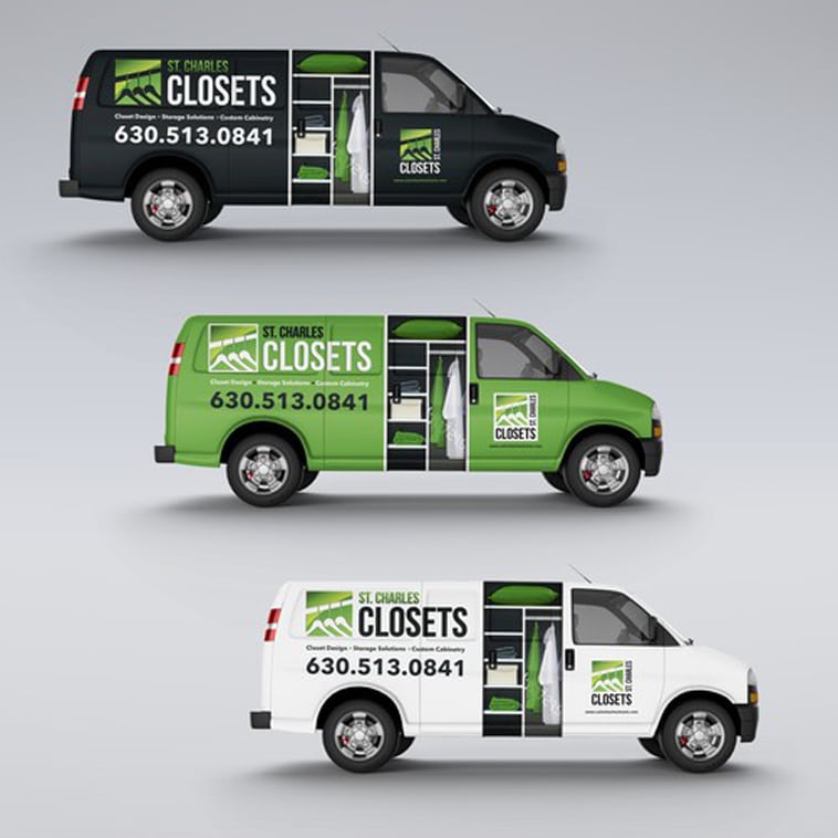 St. Charles Closets Van Wrap