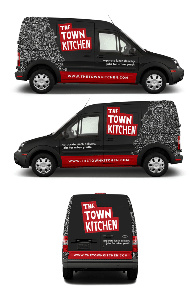 The Town Kitchen Truck Wrap