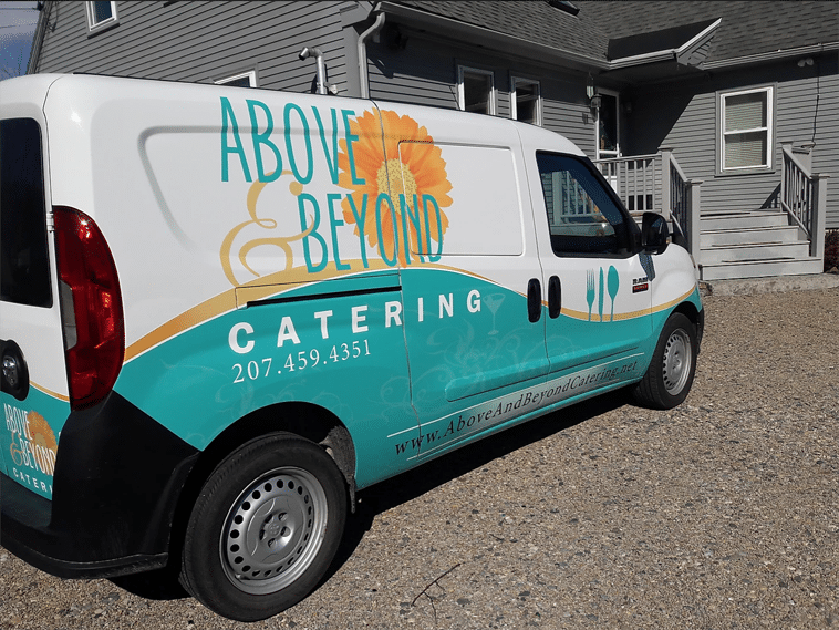 Above and Beyond Catering Truck Wrap