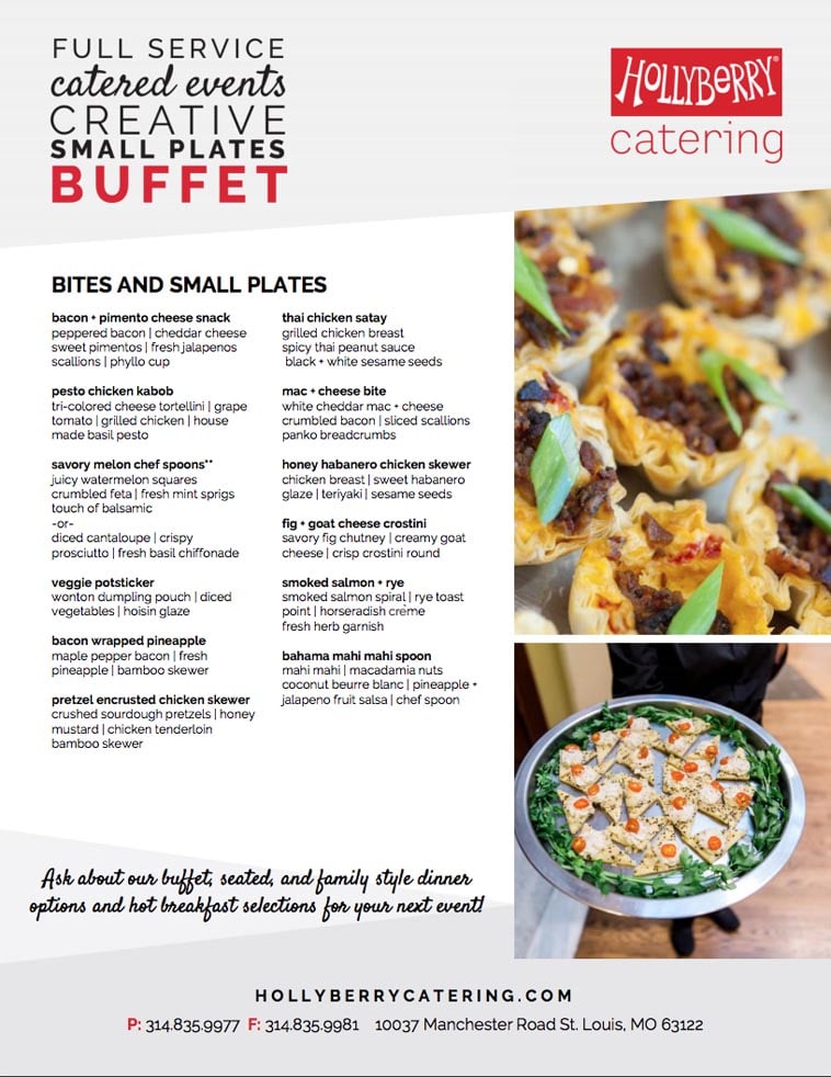 Buffet Menus - Catering Kansas City, Wedding Catering