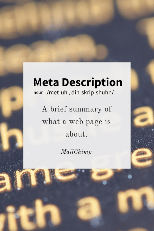 Meta Description Definition