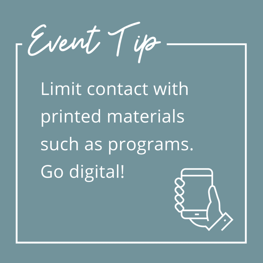 Limit Event Contact With Digital Vs Print Materials